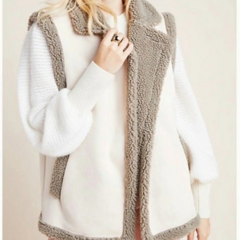 Anthropologie Akemi+Kim Sherpa Vest O/S